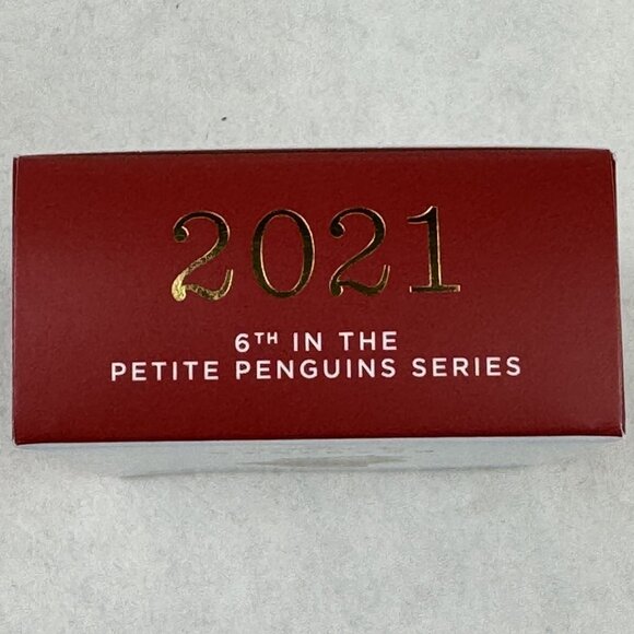 Hallmark 2021 Petite Penguins 6th Mini 1" Ornament A Snuggly Stocking Christmas - Picture 6 of 10